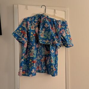 EUC Medium Printfresh Short PJ Set In Tea Party